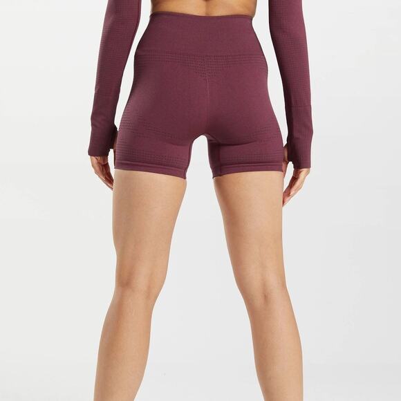 GYMSHARK the Vital Stretch Shorts in Maroon Women's Size Small - Picture 3 of 13